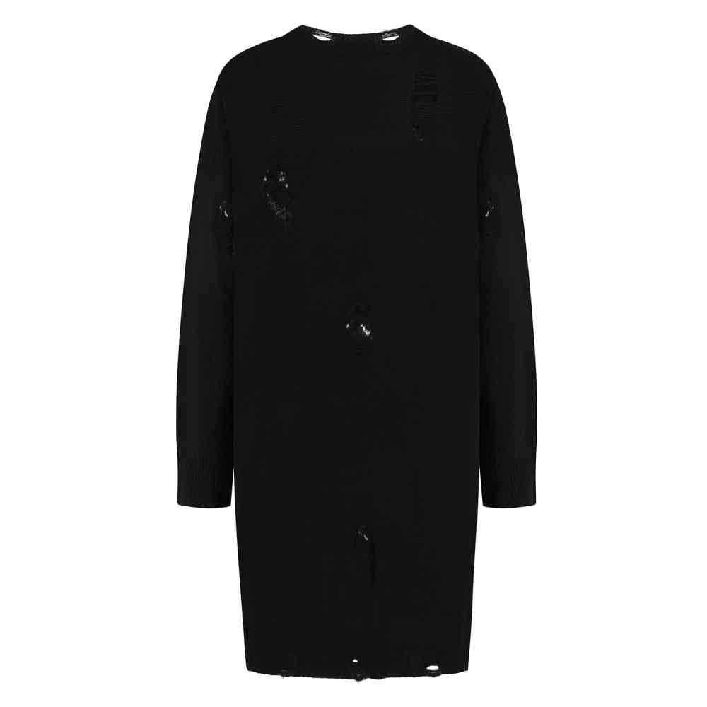Banned - Melinoe Knit Kurzes Kleid - Schwarz/Weiß